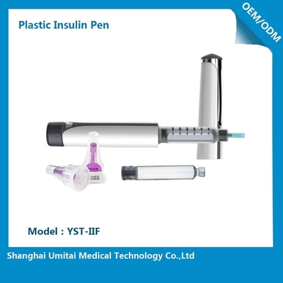 البلاستيك السكري الأنسولين القلم مع آلية نقل الدقة مقياس عرض كبير