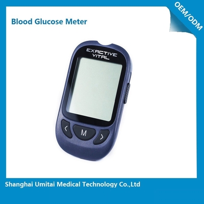 جهاز مراقبة الجلوكوز في الدم مع شرائط اختبار الجلوكوز الفضي 85 × 52 × 15 مم