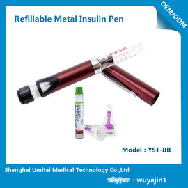 الجرعة المتعددة إعادة الملء الأنسولين القلم لحقن السكري 170MM * 17.5mm
